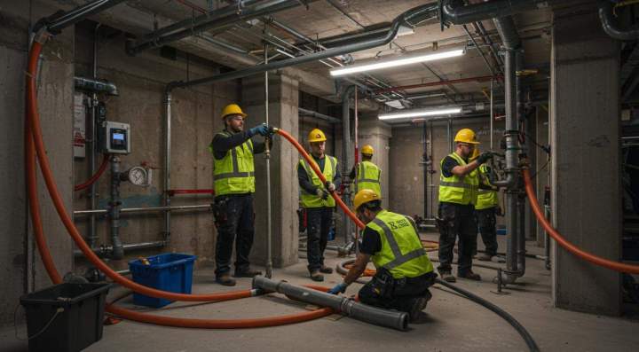 travaux de plomberie